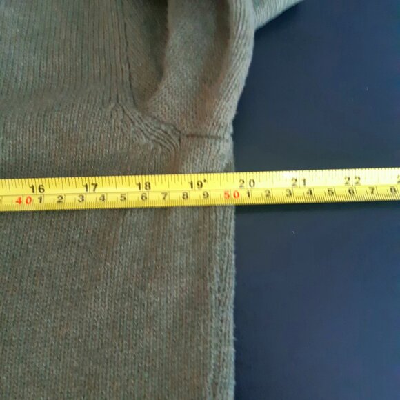 Polo Ralph Lauren SZ S 100% Cotton Sage Green Men's Pullover 1/4 Zip Sweater - Picture 10 of 15